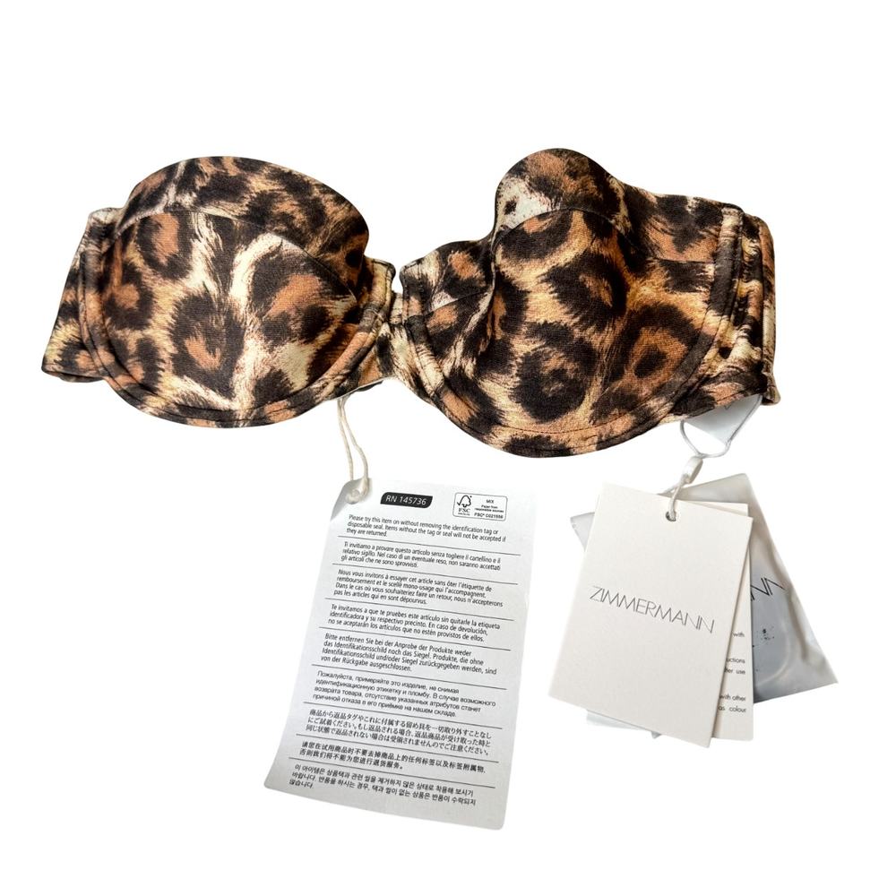 Zimmermann Leopard Print Bikini Top